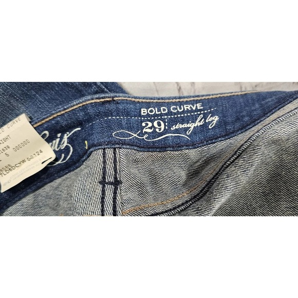 Levi's Curve ID Jeans Pants Modern Straight Bold Curve Blue WOMENS SZ 29X32 - Picture 8 of 10